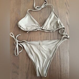 Skims triangle string bikini sz large 2pc new